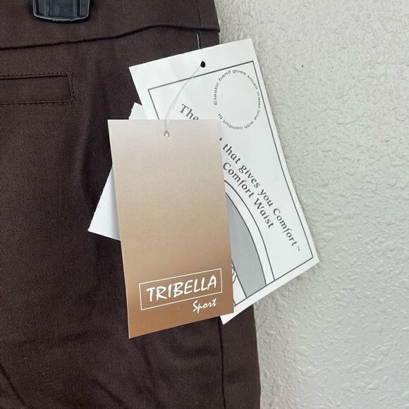 NWT Tribella Womens Brown Dress Slacks Size 10 - Picture 4 of 8